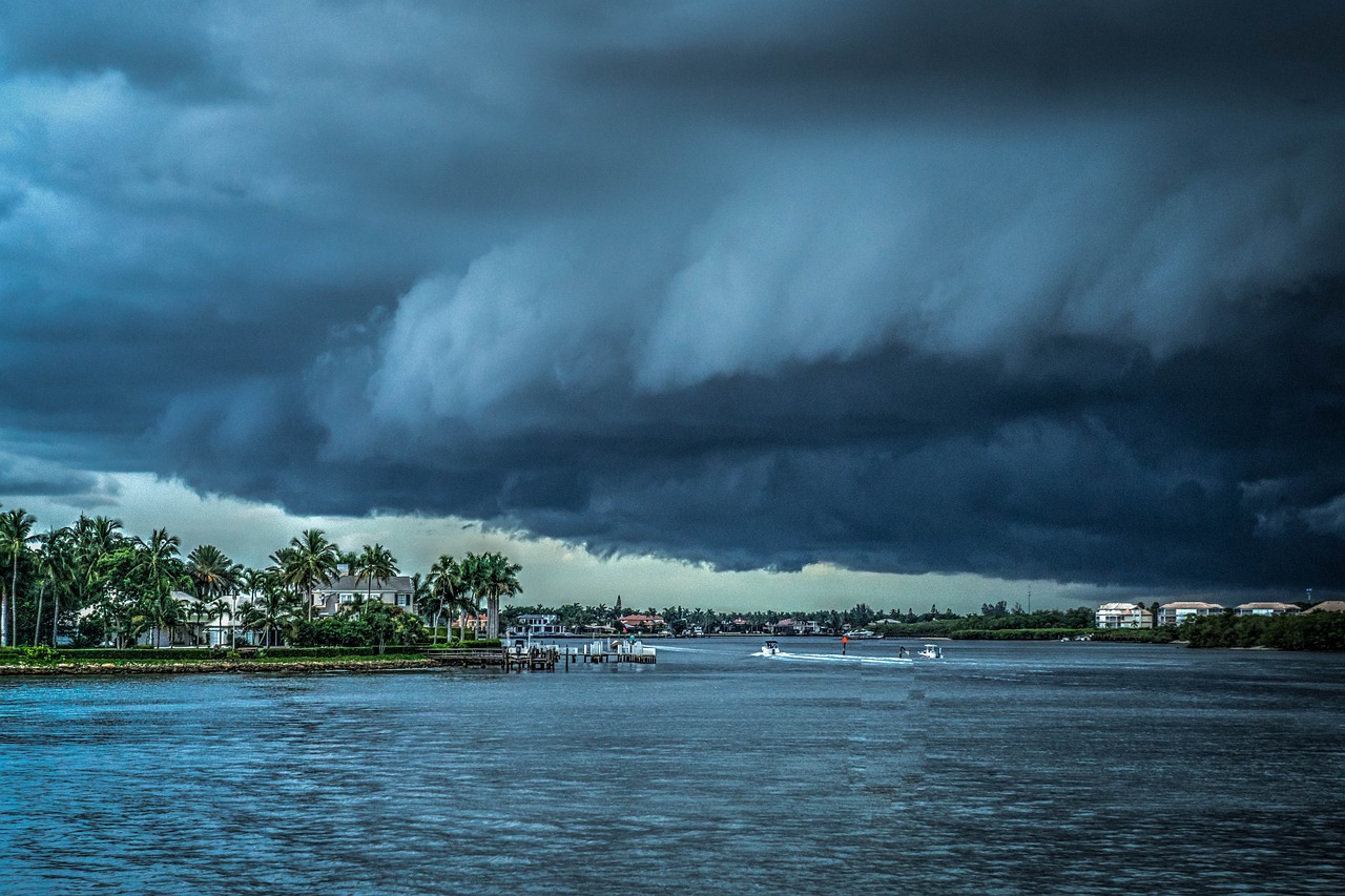 Aufziehender Sturm in Florida