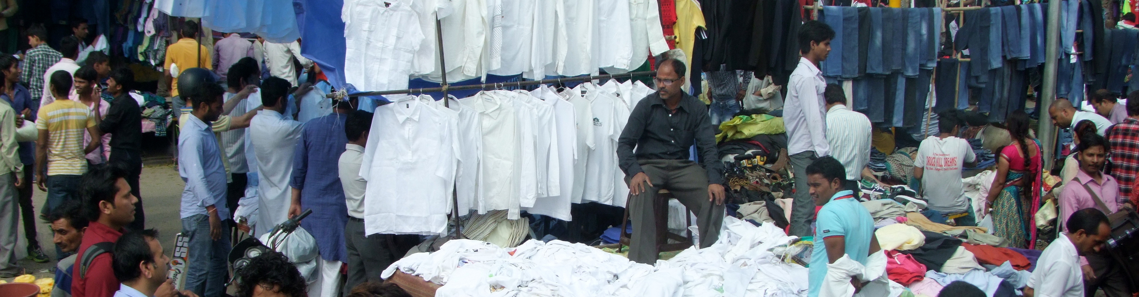 Kleidungsmarkt in Indien